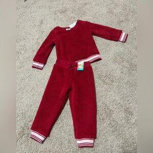 Girls Garanimals Red Fleece Set